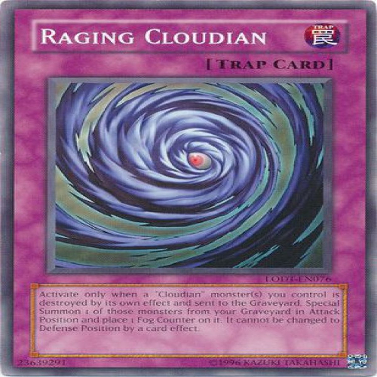 YuGiOh GX Trading Card Game Light of Destruction Common Raging Cloudian LODT-EN076
