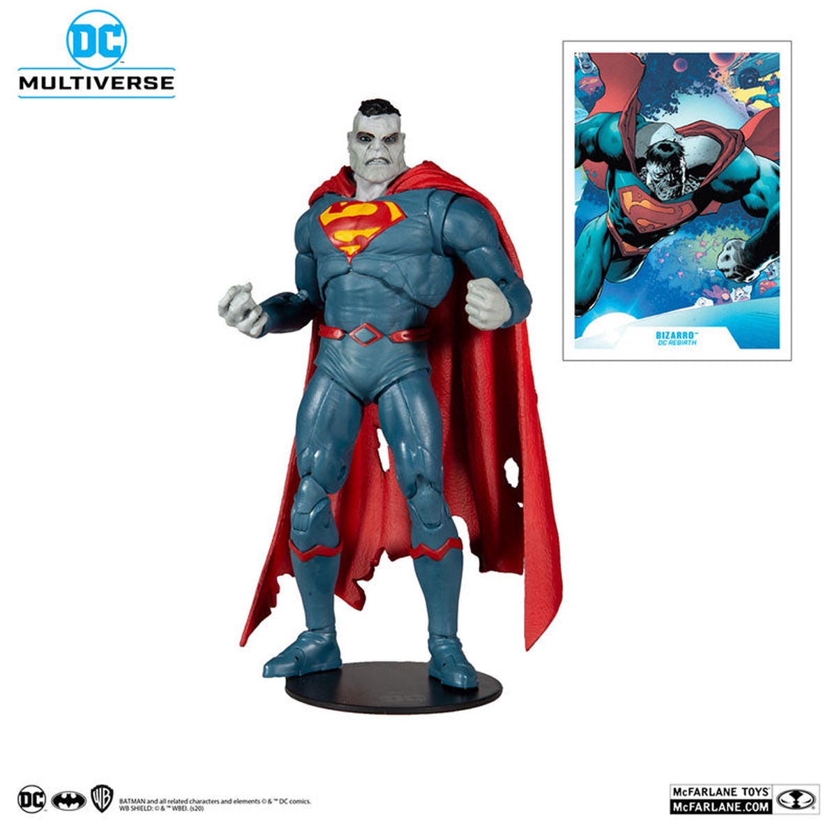 "DC Comics" DC Multiverse 7 Inch, Action Figure #051 Bizarro [Comic/DC Rebirth]