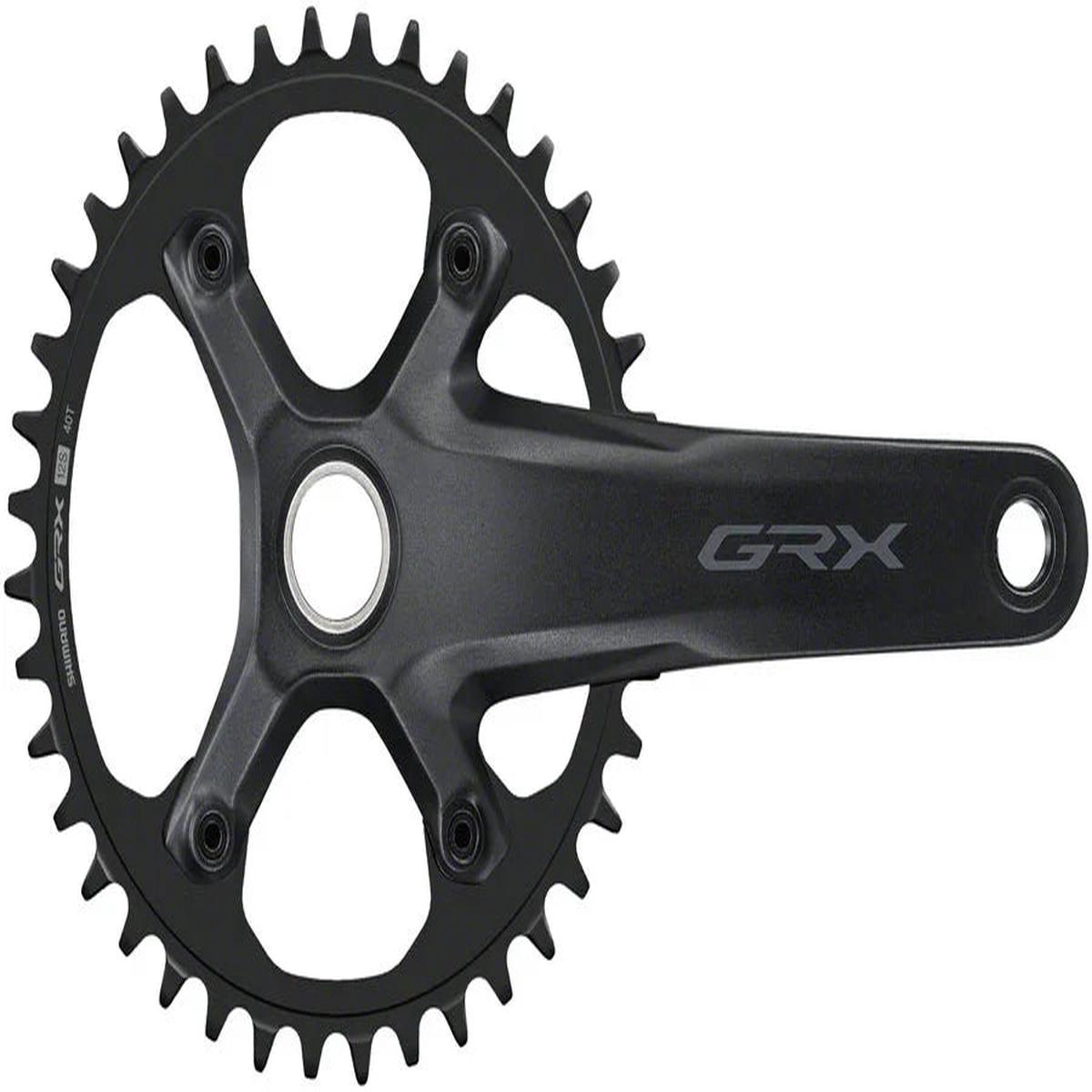 GRX FC-RX610-1 Crankset - 165mm 12-Speed 40t 110 BCD Hollowtech II Spindle Interface BLK
