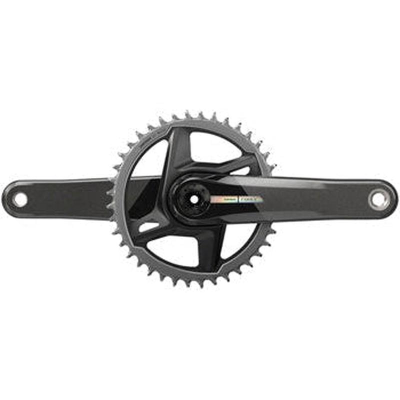 Force 1 Wide Bicycle Crankset - 172.5mm, 12-Speed, 40t, Direct Mount, DUB Spindle Interface, Iridescent Gray, D2