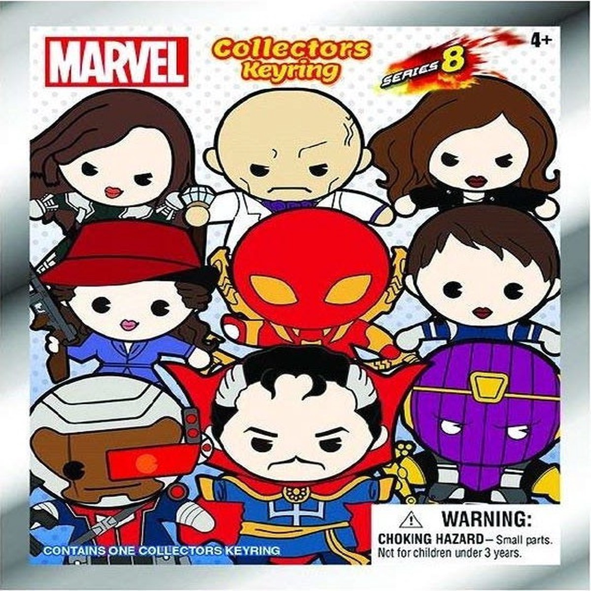 3D Figural Keyring Marvel Series 8 Mystery Pack [1 RANDOM Figure]