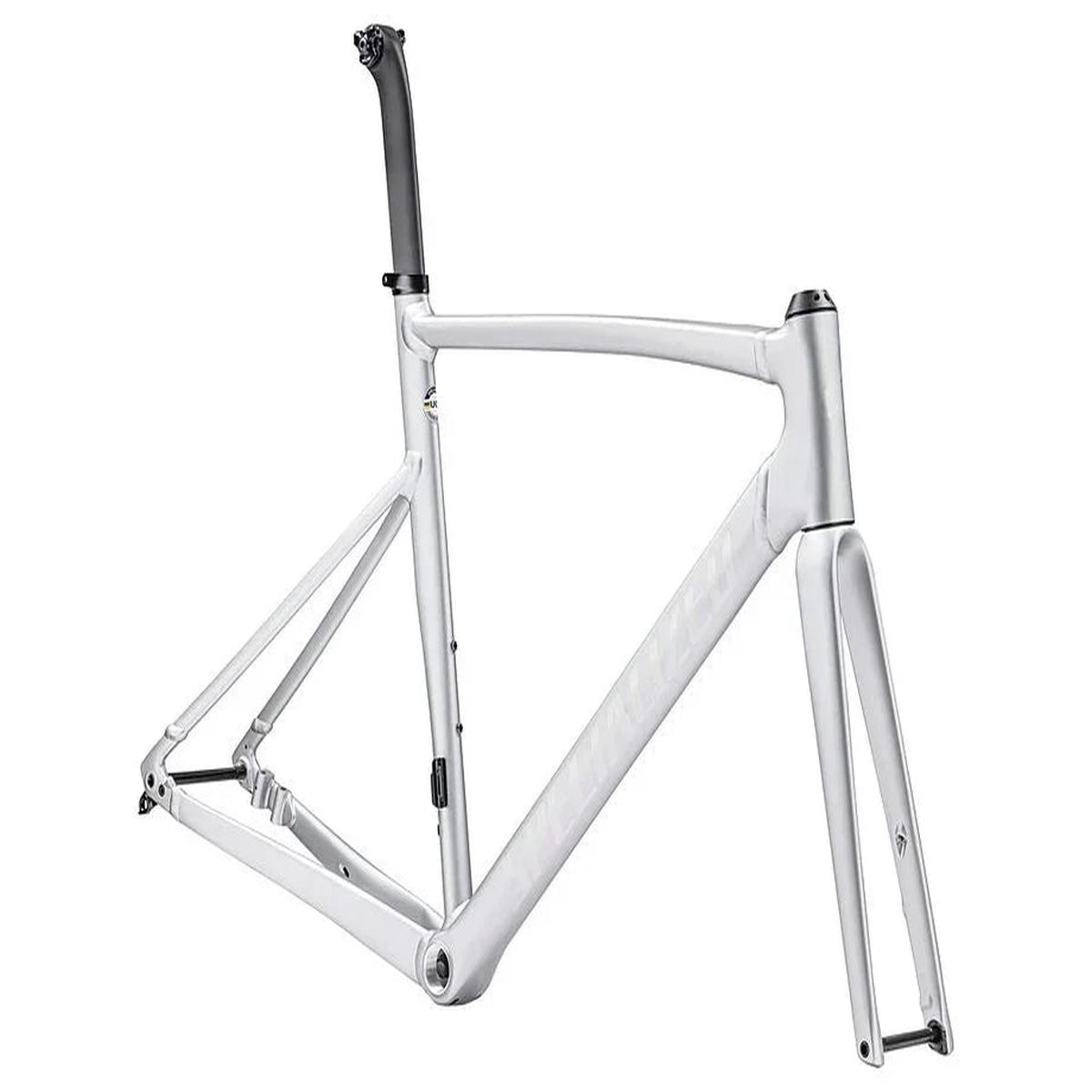 allez sprint frmset satin silver dust/gloss transparent decals 58